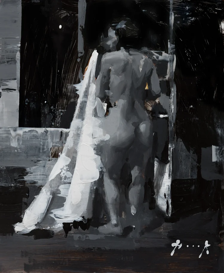 R.L with White Sheet