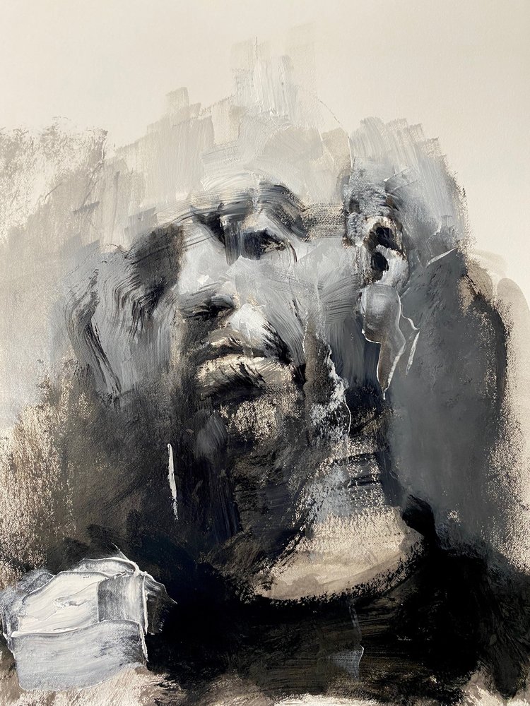 Self Portrait · Sketch on paper