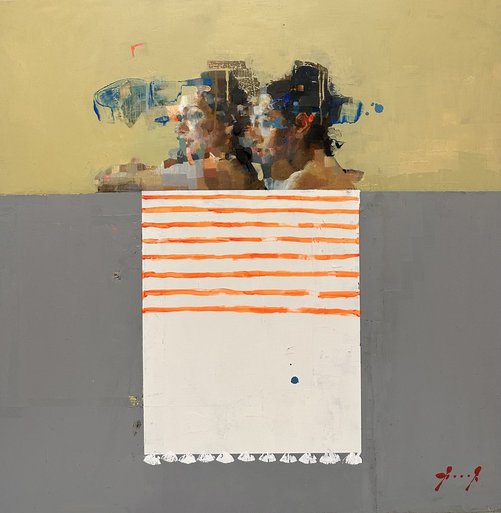 Drawings from Somewhere Else 1 · Mixed media on aluminium