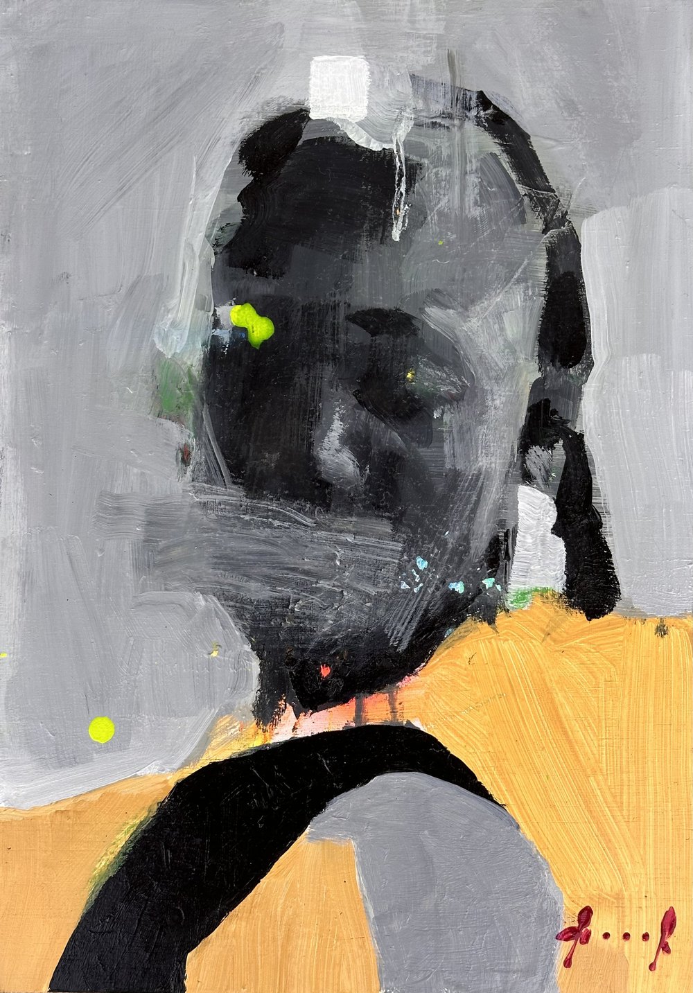 Drawings from Somewhere Else 7 · Mixed media on wooden panel