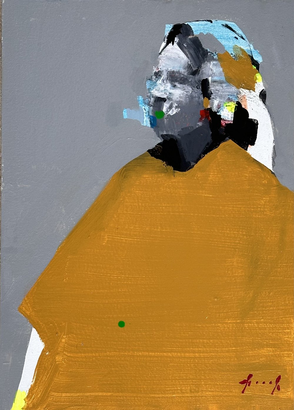 Drawings from Somewhere Else 9 · Mixed media on wooden panel