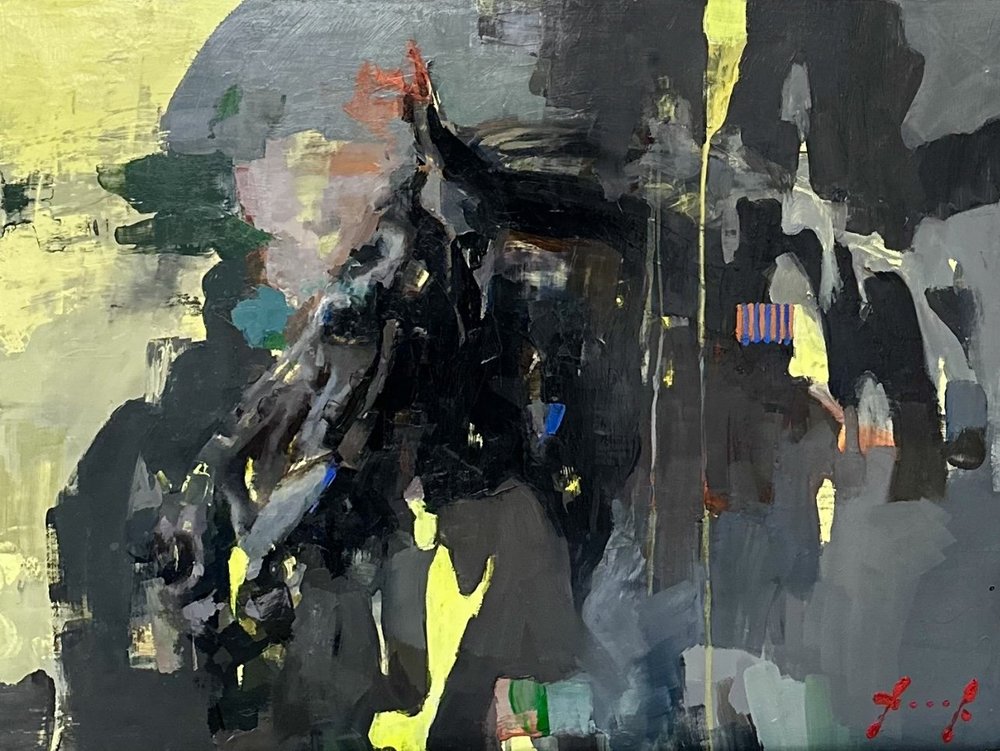 Imagine · Oil on aluminium