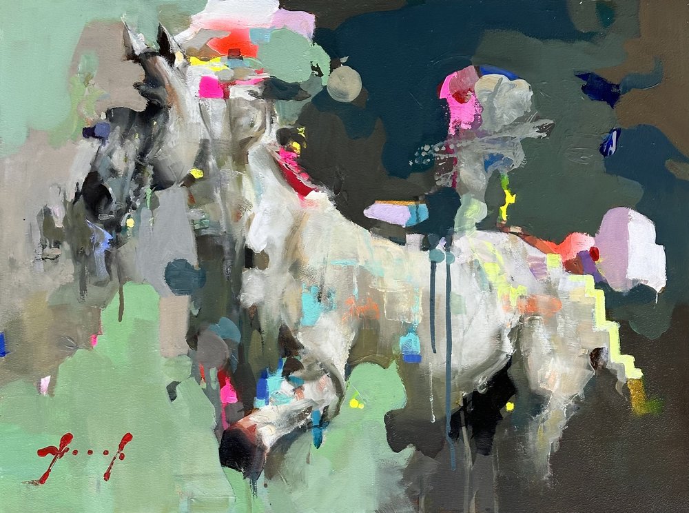 Prompt · Oil on aluminium