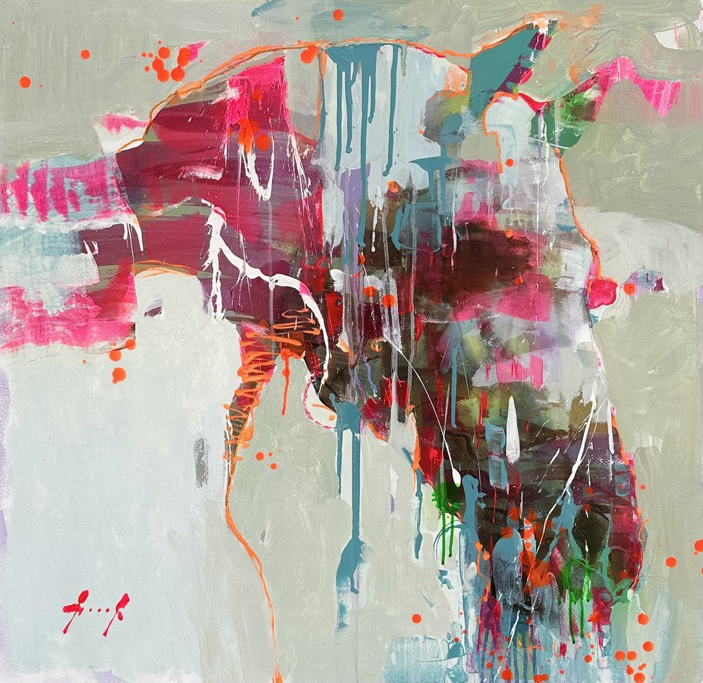 Hybrid 2 · Mixed media on paper