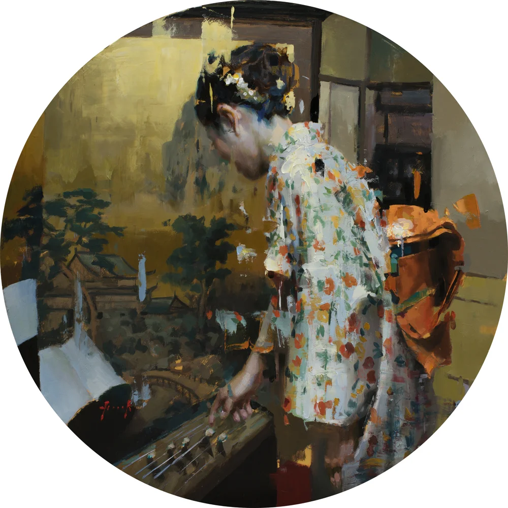 Koto · Oil on board