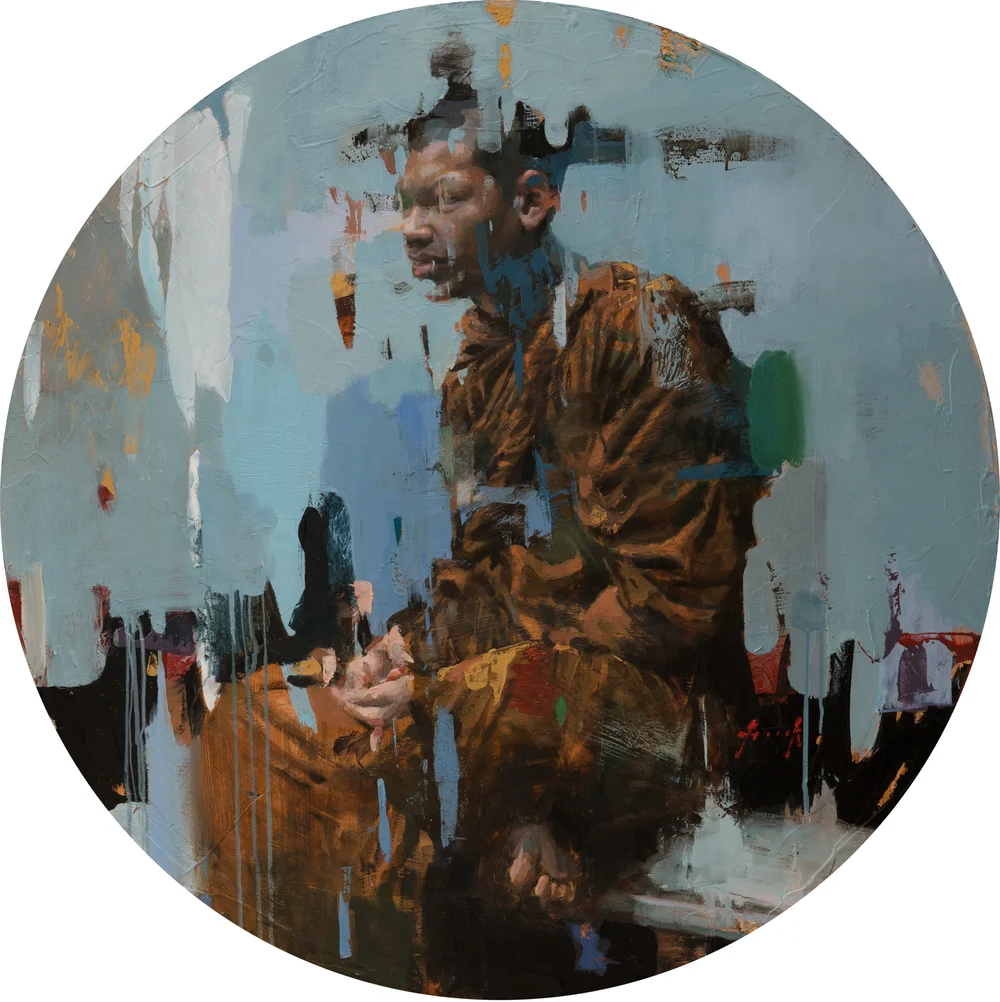 Mudra · Oil on board