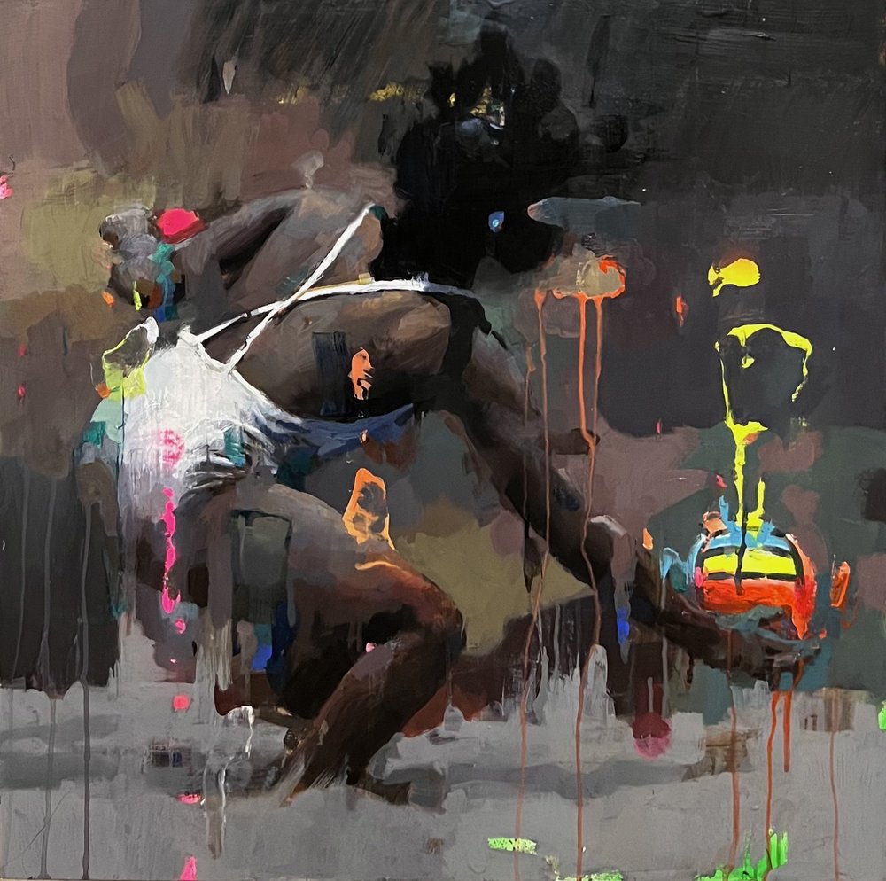 Hija Del Mar — Daughter of The Sea · Mixed media on aluminium