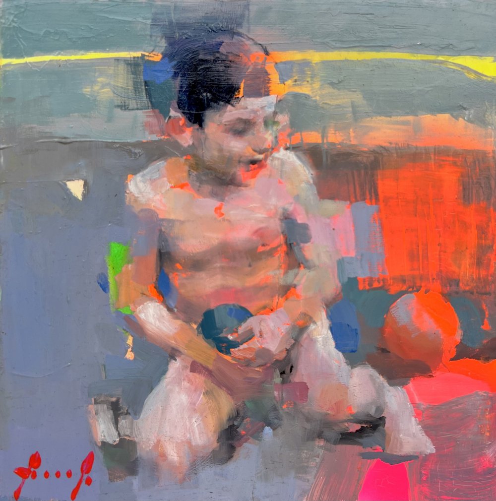 Mar de Luces IV (b) · Mixed media on aluminium