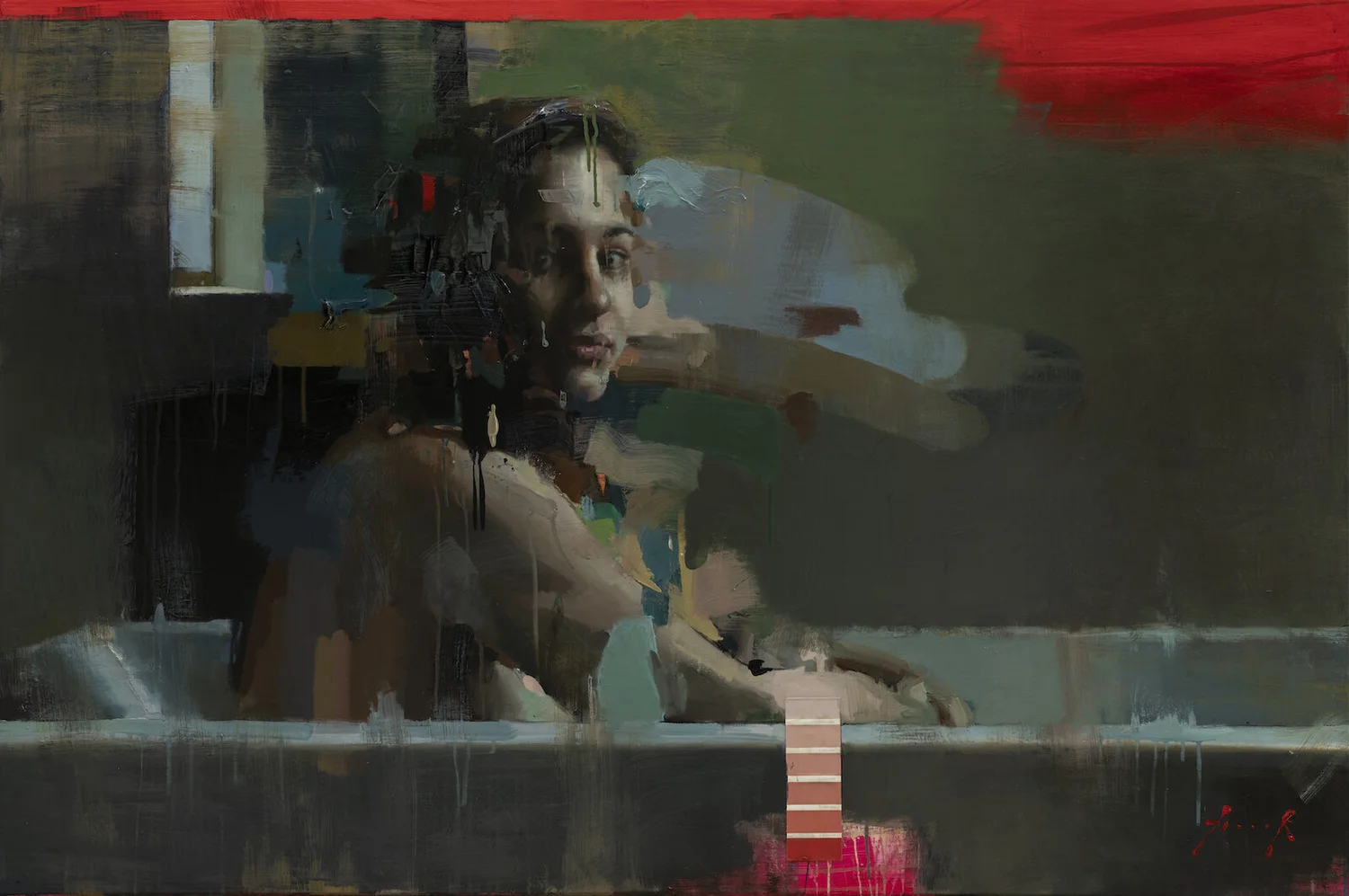 Two Reds · Oil on canvas