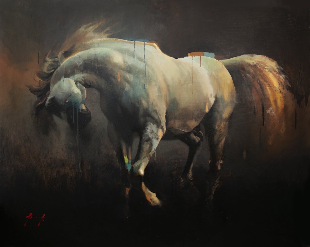 Arabian 1 · Oil on board