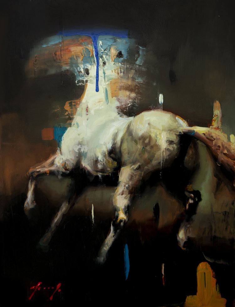 Arabian 4 · Oil on aluminium