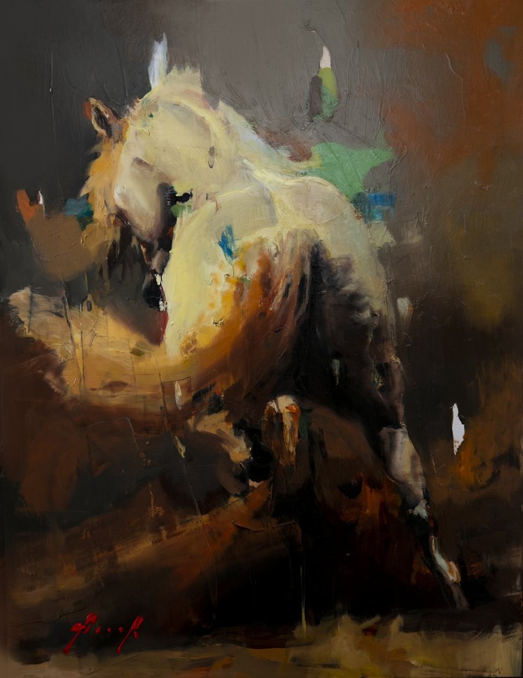 Arabian 5 · Oil on aluminium