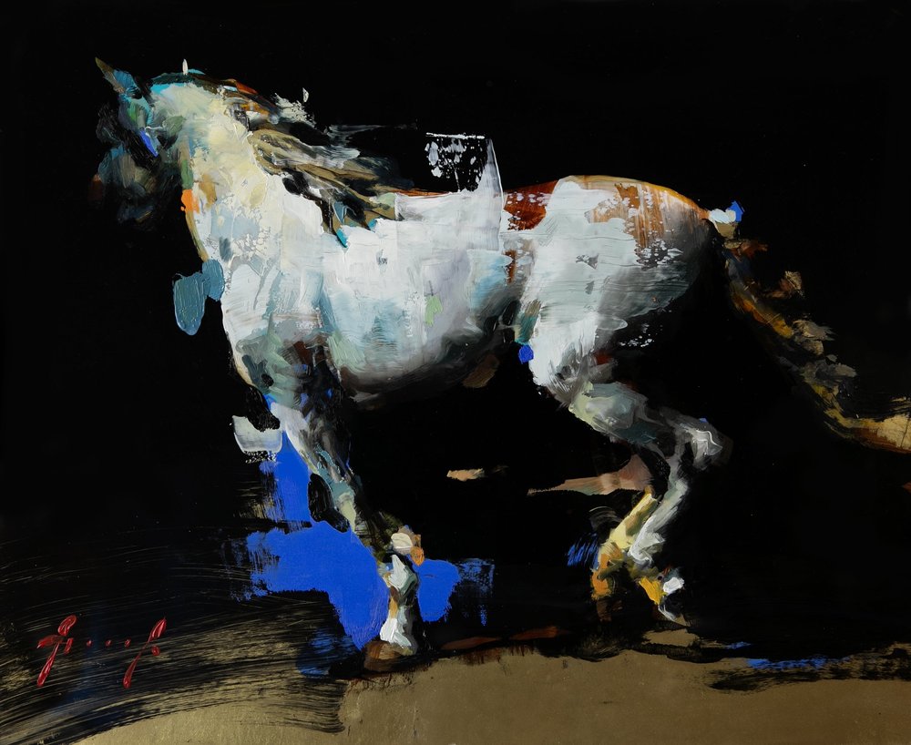 Arabian 6 · Oil on aluminium