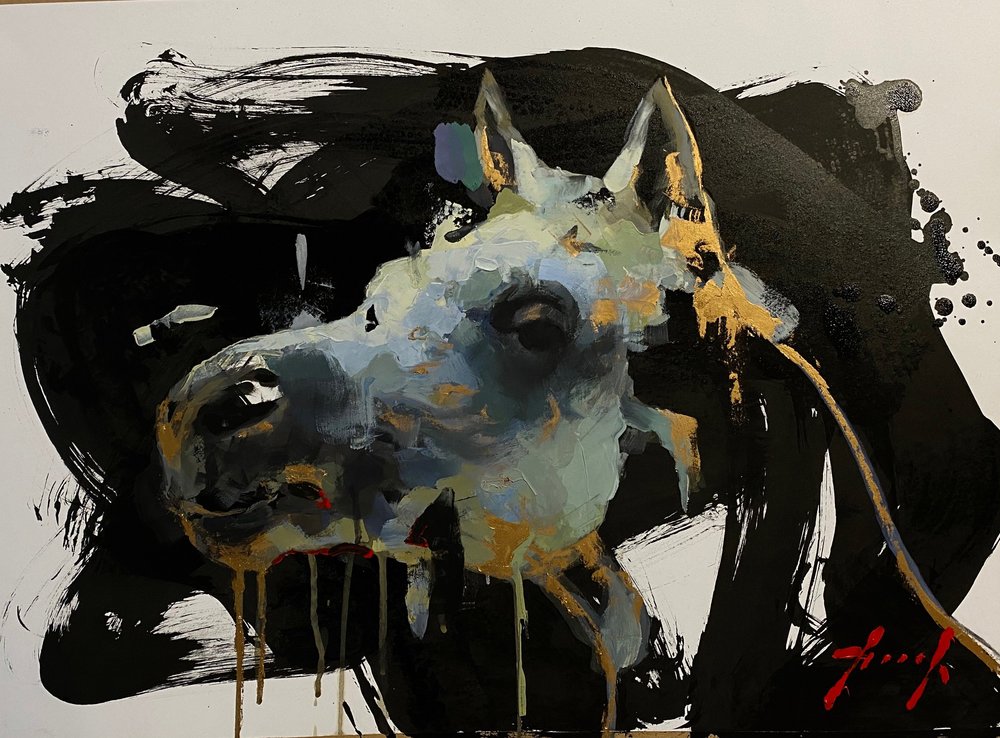 Sahara Gold · Study on paper